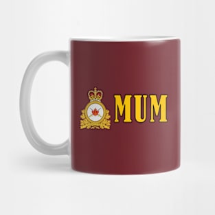 Bold design for anyone whose Mum or Dad serves in the Canadian Armed Forces Mug